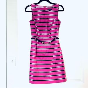 Tommy Hilfiger Pink & Navy stripe Sleeveless Dress